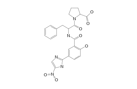 2-HYDROXY-5-(5-NITRO-1H-IMIDAZOL-2-YL)-BENZOYL-PHENYLALANYL-PROLINE