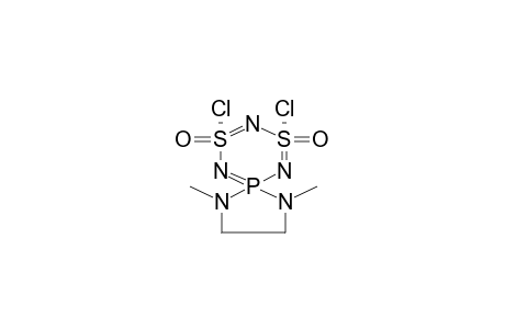 SPIRO[CIS-2,4-DIOXO-2,4-DICHLORO-1,3,5,2,4,6-TRIAZADITHIAPHOSPHORIN-6,2'-(N,N'-DIMETHYL-1',3',2'-DIAZAPHOSPHOLANE)]