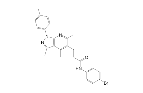 1H-pyrazolo[3,4-b]pyridine-5-propanamide, N-(4-bromophenyl)-3,4,6-trimethyl-1-(4-methylphenyl)-