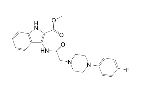 methyl 3-({[4-(4-fluorophenyl)-1-piperazinyl]acetyl}amino)-1H-indole-2-carboxylate