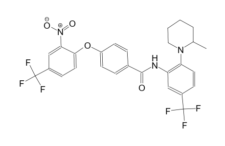 benzamide, N-[2-(2-methyl-1-piperidinyl)-5-(trifluoromethyl)phenyl]-4-[2-nitro-4-(trifluoromethyl)phenoxy]-