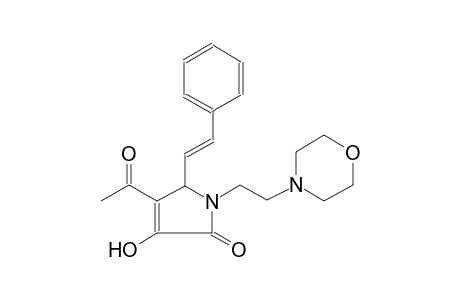 2H-pyrrol-2-one, 4-acetyl-1,5-dihydro-3-hydroxy-1-[2-(4-morpholinyl)ethyl]-5-[(E)-2-phenylethenyl]-