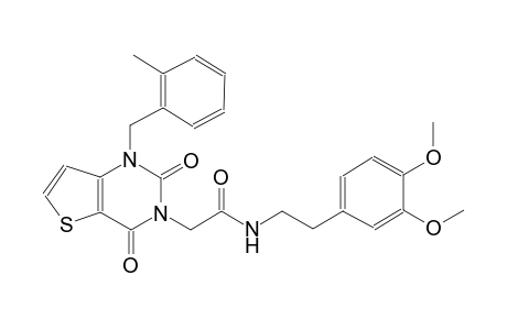 N-[2-(3,4-dimethoxyphenyl)ethyl]-2-(1-(2-methylbenzyl)-2,4-dioxo-1,4-dihydrothieno[3,2-d]pyrimidin-3(2H)-yl)acetamide