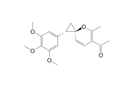 1-((1S,3S)-5-methyl-1-(3,4,5-trimethoxyphenyl)-4-oxaspiro[2.5]octa-5,7-dien-6-yl)ethanone