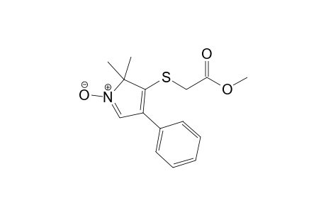 (2,2-Dimethyl-4-phenyl-2H-pyrrol-3-ylsulfanyl-1-oxide)acetic acid methyl ester