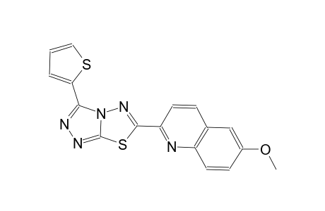 quinoline, 6-methoxy-2-[3-(2-thienyl)[1,2,4]triazolo[3,4-b][1,3,4]thiadiazol-6-yl]-