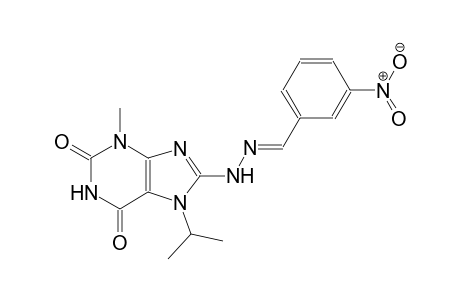 3-nitrobenzaldehyde (7-isopropyl-3-methyl-2,6-dioxo-2,3,6,7-tetrahydro-1H-purin-8-yl)hydrazone