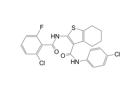 2-[(2-chloro-6-fluorobenzoyl)amino]-N-(4-chlorophenyl)-4,5,6,7-tetrahydro-1-benzothiophene-3-carboxamide