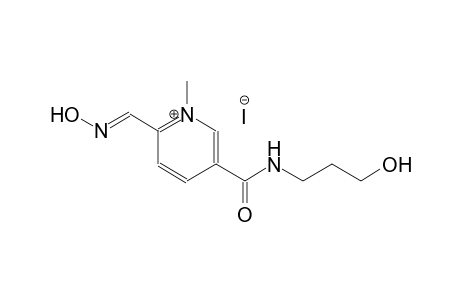 2-[(E)-(hydroxyimino)methyl]-5-{[(3-hydroxypropyl)amino]carbonyl}-1-methylpyridinium iodide