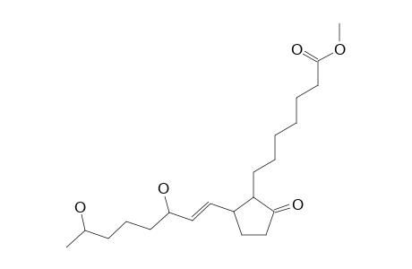 2-(6'-CARBOMETHOXYHEXYL)-3-(E-1''-OCTEN-3'',7''-DIOLYL)-CYCLOPENTANONE