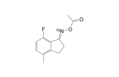 N-(15)-O-ACETYL-7-FLUORO-4-METHYL-1-INDANONE-OXIME