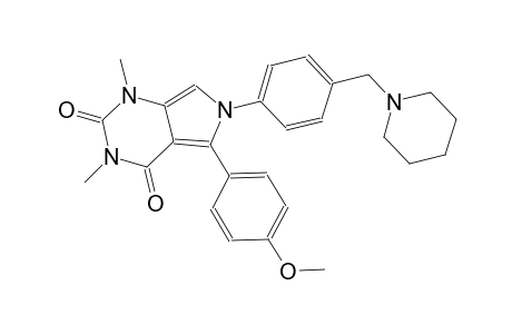 5-(4-methoxyphenyl)-1,3-dimethyl-6-[4-(1-piperidinylmethyl)phenyl]-1H-pyrrolo[3,4-d]pyrimidine-2,4(3H,6H)-dione