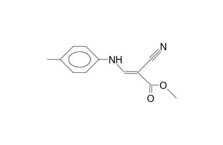3E-(4-Methyl-anilino)-2-cyano-propenoic acid, methyl ester