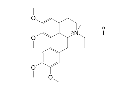 1-(3,4-Dimethoxy-benzyl)-2-ethyl-6,7-dimethoxy-2-methyl-1,2,3,4-tetrahydro-isoquinolinium iodide