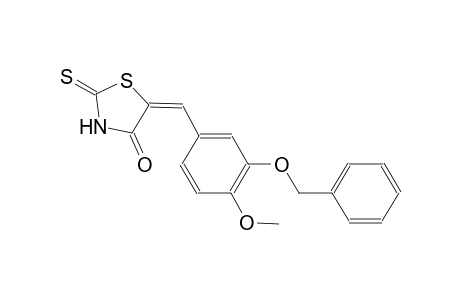 (5E)-5-[3-(benzyloxy)-4-methoxybenzylidene]-2-thioxo-1,3-thiazolidin-4-one