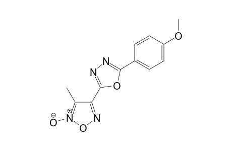 4-[5-(4-methoxyphenyl)-1,3,4-oxadiazol-2-yl]-3-methyl-2-oxido-1,2,5-oxadiazol-2-ium