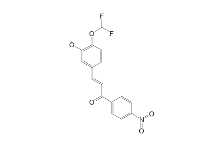 (E)-3-[4-(DIFLUOROMETHOXY)-3-HYDROXYPHENYL]-1-(4-NITROPHENYL)-PROP-2-EN-1-ONE