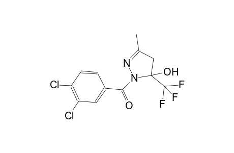 1-(3,4-dichlorobenzoyl)-3-methyl-5-(trifluoromethyl)-4,5-dihydro-1H-pyrazol-5-ol