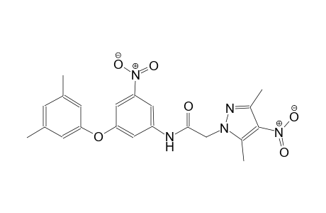 2-(3,5-dimethyl-4-nitro-1H-pyrazol-1-yl)-N-[3-(3,5-dimethylphenoxy)-5-nitrophenyl]acetamide