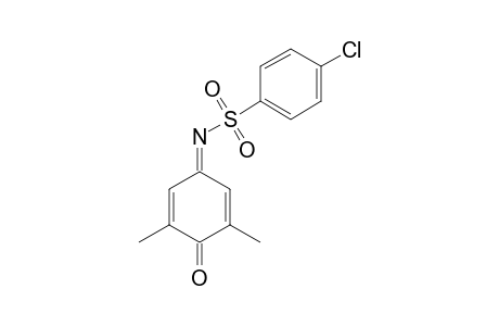 N-(4-CHLOROPHENYL)-SULFONYL-2,6-DIMETHYL-1,4-BENZOQUINONIMINE