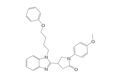 1-(4-methoxyphenyl)-4-[1-(4-phenoxybutyl)-1H-benzimidazol-2-yl]-2-pyrrolidinone
