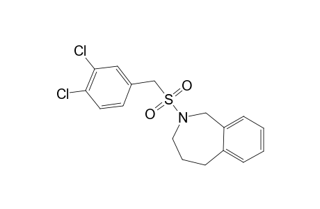 N-[((3',4'-DICHLOROPHENYL)-METHYL)-SULFONYL]-2,3,4,5-TETRAHYDRO-1H-2-BENZAZEPIN