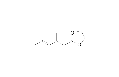 1,3-Dioxolane, 2-(2-methyl-3-pentenyl)-, (E)-(.+-.)-