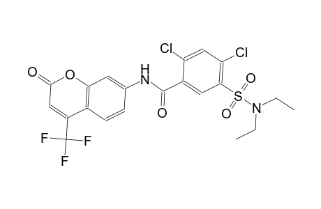 2,4-dichloro-5-[(diethylamino)sulfonyl]-N-[2-oxo-4-(trifluoromethyl)-2H-chromen-7-yl]benzamide