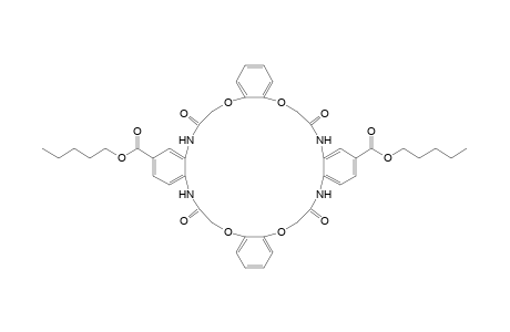 Dipentyl 7,14,23,30-tetraoxo-6,7,8,13,14,15,22,23,24,29,30,31-dodecahydrotetrabenzo[b,h,n,t][1,4,13,16,7,10,19,22]tetraoxatetraazacyclotetracosine-10,27-dicarboxylate