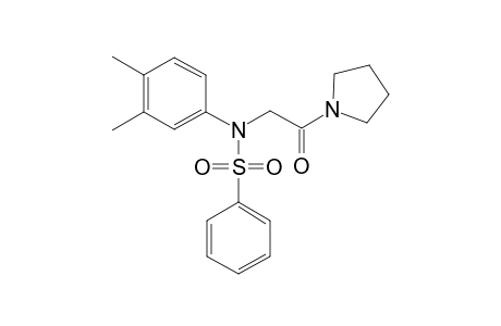 Benzenesulfonamide, N-(3,4-dimethylphenyl)-N-[2-oxo-2-(1-pyrrolidinyl)ethyl]-