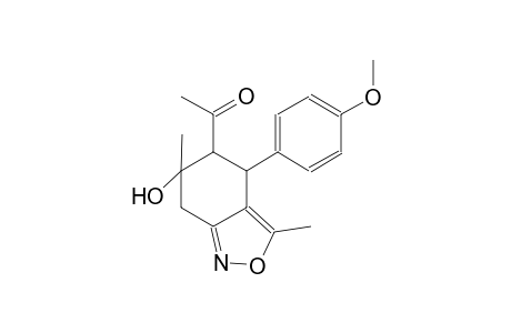1-[6-hydroxy-4-(4-methoxyphenyl)-3,6-dimethyl-4,5,6,7-tetrahydro-2,1-benzisoxazol-5-yl]ethanone