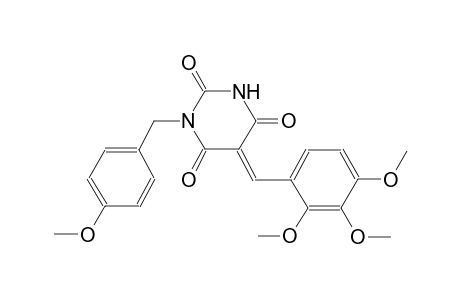 (5E)-1-(4-methoxybenzyl)-5-(2,3,4-trimethoxybenzylidene)-2,4,6(1H,3H,5H)-pyrimidinetrione