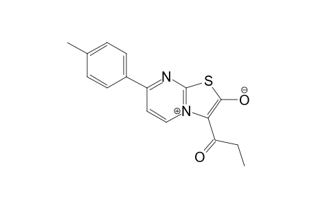 3-Ethylcarbonyl-7-(4-methylphenyl)thiazolo[3,2-a]pyrimidinium-2-oxide