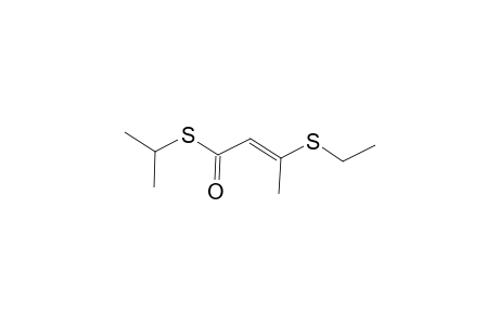 2-Butenethioic acid, 3-(ethylthio)-, S-(1-methylethyl) ester