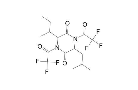 3-Sec-butyl-6-isobutyl-1,4-bis(trifluoroacetyl)-2,5-piperazinedione