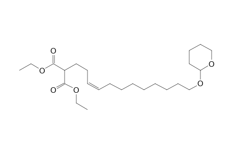 Propanedioic acid, [12-[(tetrahydro-2H-pyran-2-yl)oxy]-3-dodecenyl]-, diethyl ester, (Z)-