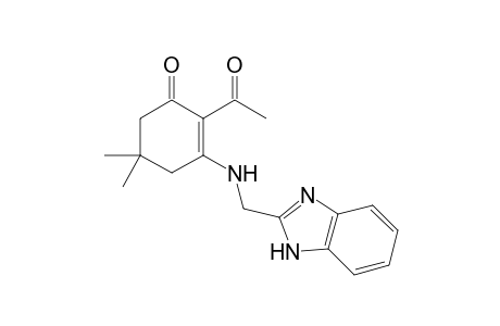2-Acetyl-3-(1H-benzimidazol-2-ylmethylamino)-5,5-dimethyl-1-cyclohex-2-enone
