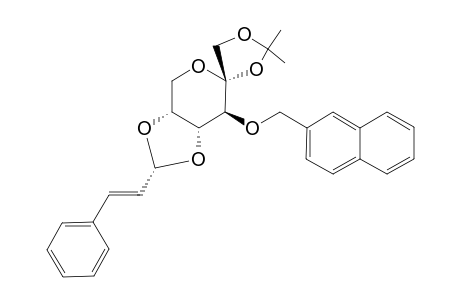 1,2-O-Isopropylidene-3-O-(2-naphthylmethyl)-4,5-O-[(1'R)-trans-3'-phenyl-2'-propen-1'-yl]-.beta.-D-fluctopyranose