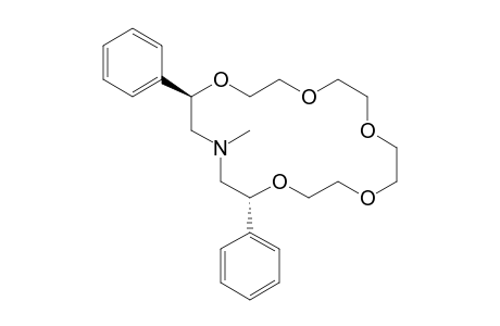 (3R,17R)-1-Aza-1-methyl-4,7,10,13,16-pentaoxa-3,17-diphenylcyclooctadecane