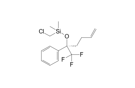 chloromethyl-dimethyl-[(1R)-1-phenyl-1-(trifluoromethyl)pent-4-enoxy]silane