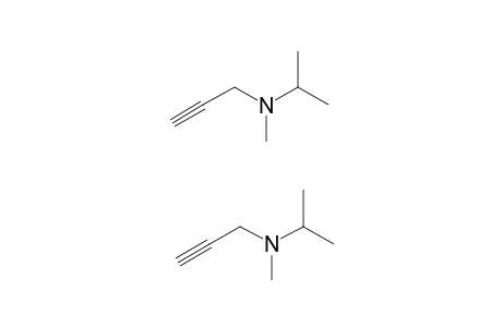 N-ISOPROPYL-N-METHYL-2-PROPYN-1-AMINE;IMPA;MINOR-CONFORMER
