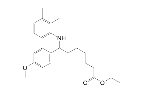 ethyl 7-(2,3-dimethylanilino)-7-(4-methoxyphenyl)heptanoate