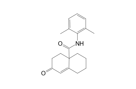N-(2,6-Dimethylphenyl)-7-oxo-1,3,4,5,6,7-hexahydo-2H-naphthalene-4a-carbamide