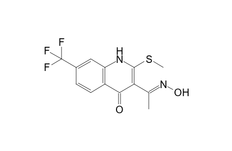 3-(1-Hydroxyiminoethyl)-2-methylsulfanyl-7-trifluoromethyl-1H-quinolin-4-one