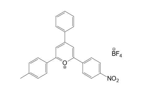 2-(p-nitrophenyl)-4-phenyl-6-p-tolylpyrylium tetrafluoroborate(1-)