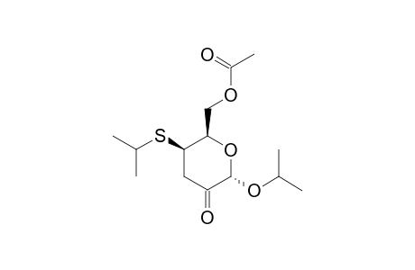 2-PROPYL-6-O-ACETYL-3-DEOXY-4-S-(2-PROPYL)-4-THIO-ALPHA-D-THREO-HEXOPYRANOSID-2-ULOSE