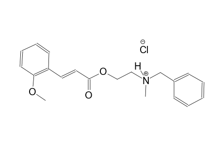 N-benzyl-2-{[(2E)-3-(2-methoxyphenyl)-2-propenoyl]oxy}-N-methylethanaminium chloride