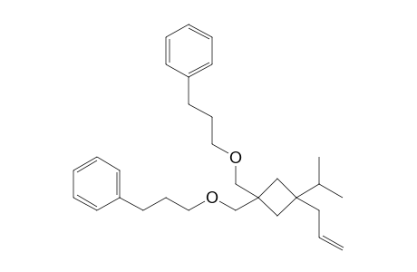 1-Isopropyl-1-allyl-3,3-bis(3-phenylpropoxymethyl)cyclobutane