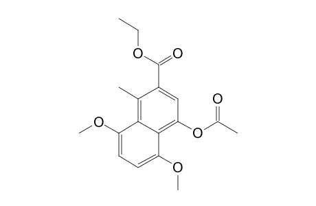 4-acetoxy-5,8-dimethoxy-1-methyl-naphthalene-2-carboxylic acid ethyl ester