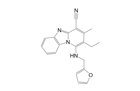 2-Ethyl-1-[(2-furylmethyl)amino]-3-methylpyrido[1,2-a]benzimidazole-4-carbonitrile